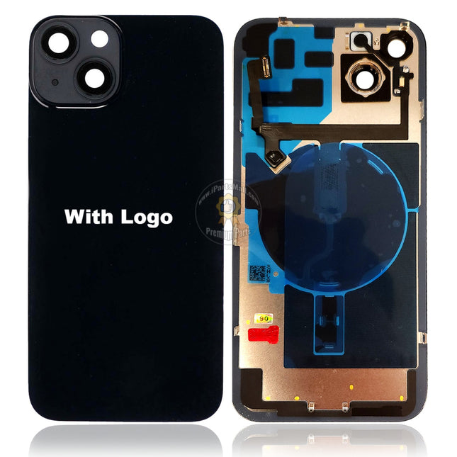 Replacement Rear Cover Glass Compatible with iPhone 14 Plus Pro Max Series Back Glass with Frame Plate with Magnet Wireless NFC Flex High Quality