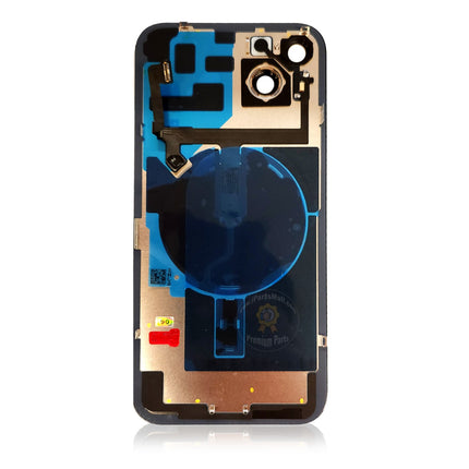 Replacement Rear Cover Glass Compatible with iPhone 14 Plus Pro Max Series Back Glass with Frame Plate with Magnet Wireless NFC Flex High Quality