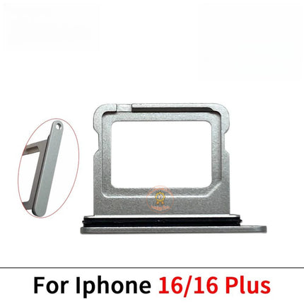 Replacement Sim Card Tray Compatible with iPhone 16 Plus Pro Max Series Double Sim Card Tray Holder