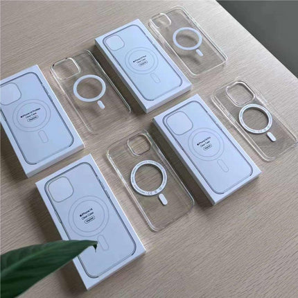 Replacement Magsafe Phone Case Compatible with iPhone 14 Plus Pro Max Series Clear Wireless Charging Case Magnetic Cover