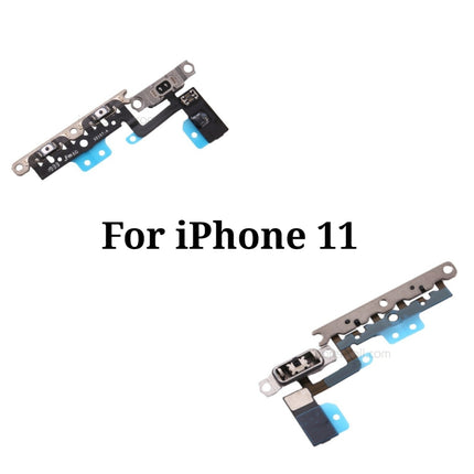 Replacement Side Button Compatible with iPhone 11 Pro Max Series Volume Button Flex Cable with Metal Bracket Original