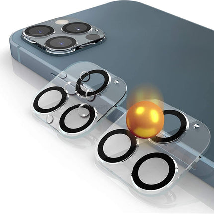 Verre trempé pour objectif de caméra arrière de remplacement, compatible avec les séries iPhone 13 Mini Pro Max, protection d'objectif de caméra 3D en verre trempé haute transparence