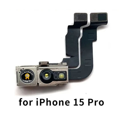 Replacement Small Flash Camera Compatible with iPhone 15 Plus Pro Max Series Front Camera Module Sensor Flex Cable