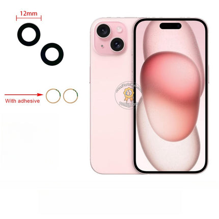 Replacement Rear Camera Lens Glass Compatible with iPhone 15 Plus Pro Max Series Back Camera Glass Lens Original (Glass Only)