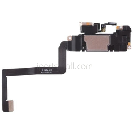 Écouteur de remplacement compatible avec l'iPhone 11 Pro Max, haut-parleur d'oreille avec microphone et câble flexible de capteur (pièce d'origine)