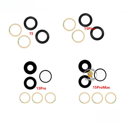 Replacement Rear Camera Lens Glass Compatible with iPhone 15 Plus Pro Max Series Back Camera Glass Lens Original (Glass Only)