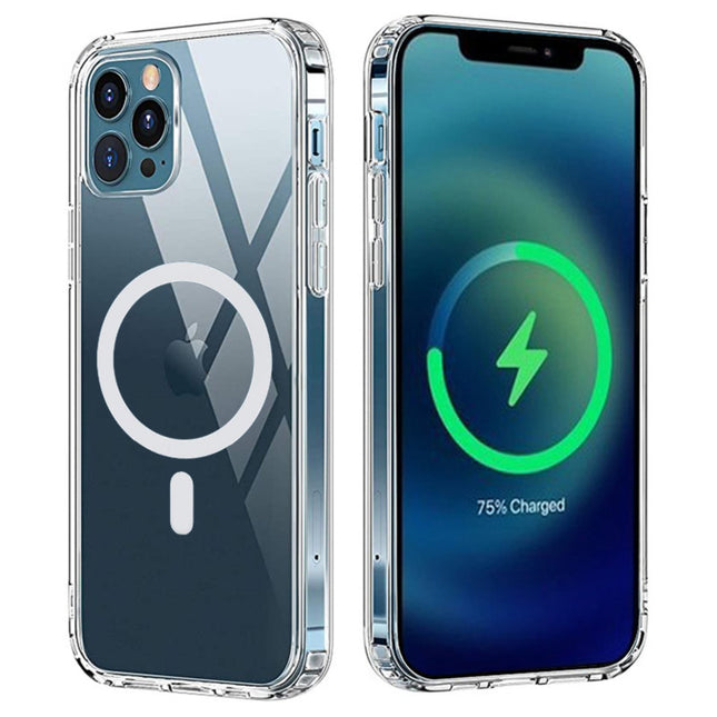 Replacement Magsafe Phone Case Compatible with iPhone 14 Plus Pro Max Series Clear Wireless Charging Case Magnetic Cover