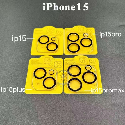 Replacement Rear Camera Lens Silk Tempered Glass Compatible with iPhone 15 Plus Pro Max Series Camera Tempered Glass 3D Lens Film