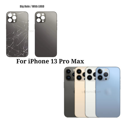 Replacement Back Glass Compatible with iPhone 13 Mini Pro Max Series Back Cover Glass with Bigger Camera Hole