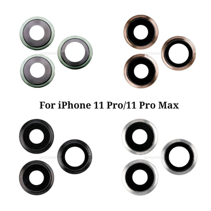 Replacement Rear Camera Lens Compatible with iPhone 11 Pro Max Series Back Camera Lens with Bezel Original