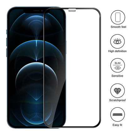 Replacement 9D Full Cover Protective Glass Compatible with iPhone 14 Plus Pro Max Series Tempered Film Protector Glass