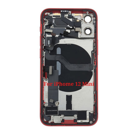 Replacement Rear Cover Compatible with iPhone 12 Mini Pro Max Series Back Battery Housing Frame Assembly with Small Parts Original Pulled