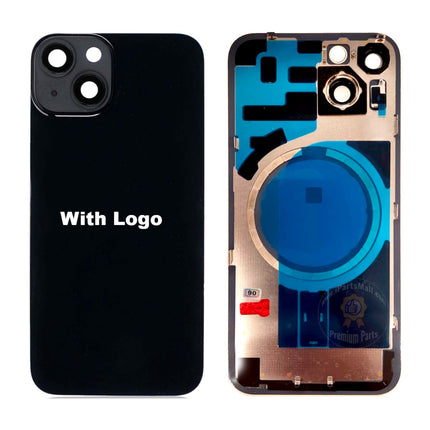 Replacement Rear Cover Glass Compatible with iPhone 14 Plus Pro Max Series Back Glass with Frame Plate with Magnet High Quality