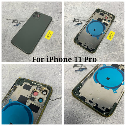 Remplacement du cadre central de l'ensemble de boîtier arrière de la coque de batterie arrière compatible avec la série iPhone 11 Pro Max