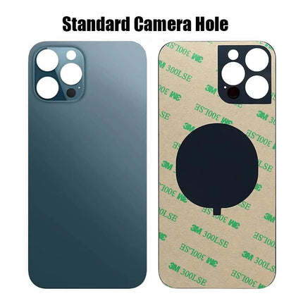 Replacement Rear Glass Compatible with iPhone 12 Mini Pro Max Series Back Cover Glass with Bigger Camera Hole
