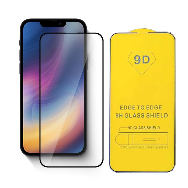 Replacement 9D Full Cover Protective Glass Compatible with iPhone 14 Plus Pro Max Series Tempered Film Protector Glass