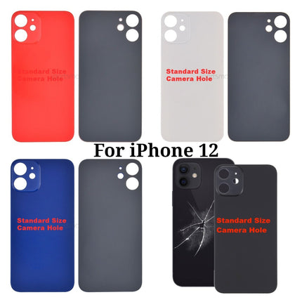 Replacement Rear Glass Compatible with iPhone 12 Mini Pro Max Series Back Cover Glass with Bigger Camera Hole