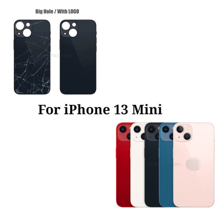 Replacement Back Glass Compatible with iPhone 13 Mini Pro Max Series Back Cover Glass with Bigger Camera Hole
