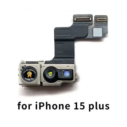 Replacement Small Flash Camera Compatible with iPhone 15 Plus Pro Max Series Front Camera Module Sensor Flex Cable
