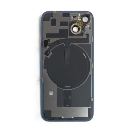 Replacement Rear Cover Glass Compatible with iPhone 14 Plus Pro Max Series Back Glass with Frame Plate with Magnet Wireless NFC Flex Pulled