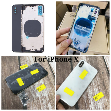 Replacement Battery Cover Compatible with iPhone X XS Max Series Raer Back Housing Middle Frame Assembly
