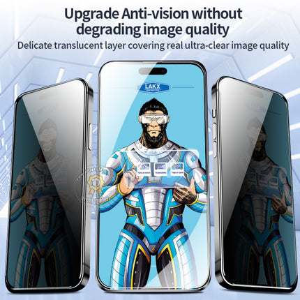 Replacement Privacy Glass High Clear HD Tempered Glass Compatible with iPhone 15 Plus Pro Max Series High Clear and Privacy Tempered Glass Full Cover Screen Protector