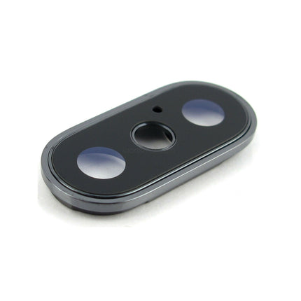 Replacement Back Camera Lens Compatible with iPhone X XS Max Series Rear Camera Cover Lens Glass Ring with Frame Bezel Original
