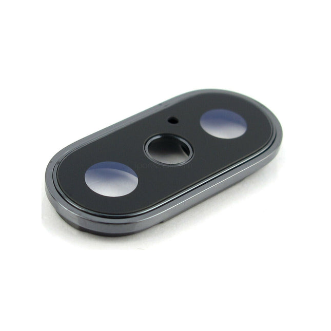 Replacement Back Camera Lens Compatible with iPhone X XS Max Series Rear Camera Cover Lens Glass Ring with Frame Bezel Original