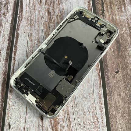 Replacement Rear Housing Compatible with iPhone XR Series Back Battery Cover Frame Assembly with Small Parts Original Pulled