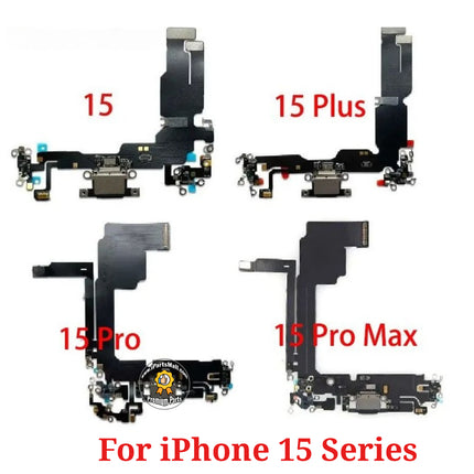 Câble de charge flexible de remplacement compatible avec les iPhone 15 Plus Pro Max Series Connecteur USB Port de charge