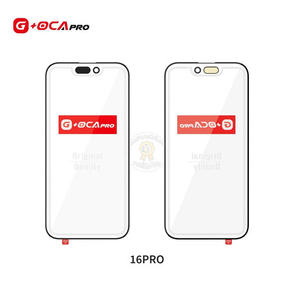 Replacement G+OCA PRO 2in1 Original hole 1:1 Glass + OCA Compatible with iPhone16 Plus Pro Max Series Front Glass Cover