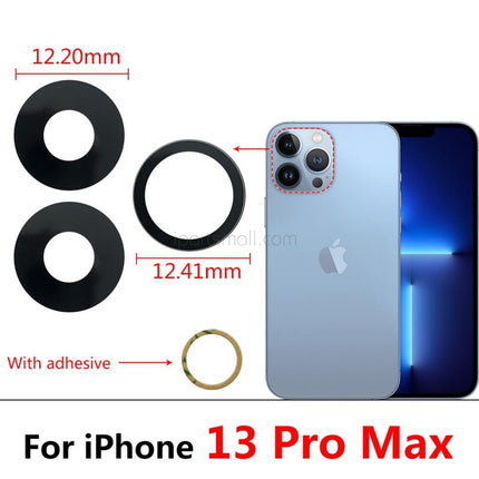 Replacement Back Rear Camera Lens Glass Compatible with iPhone 13 Mini Pro Max Series Rear Back Camera Glass Lens Original (Glass Only)