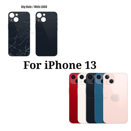 Replacement Back Glass Compatible with iPhone 13 Mini Pro Max Series Back Cover Glass with Bigger Camera Hole