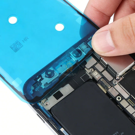 Autocollant de joint de couvercle arrière de rechange compatible avec les séries iPhone 16 Plus Pro Max, cadre, cache, adhésif étanche, 10 pièces