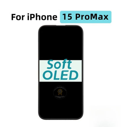 Replacement Display Compatible with iPhone 15 Plus Pro Max Series LCD Touch Screen Display Assembly Soft OLED