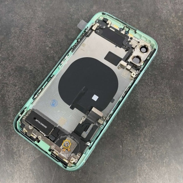 Replacement Rear Housing Compatible with iPhone 11 Pro Max Series Back Cover Battery Frame Assembly with Small Parts Original Pulled