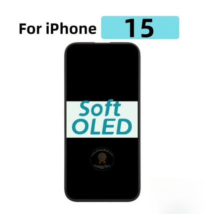 Replacement Display Compatible with iPhone 15 Plus Pro Max Series LCD Touch Screen Display Assembly Soft OLED