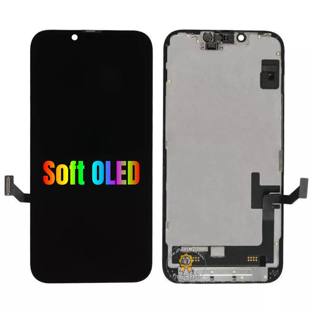 Replacement Display Compatible with iPhone 14 Plus Pro Max Series LCD Screen Touch Assembly Soft OLED