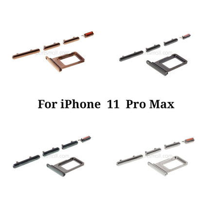 Replacement Side Button Compatible with iPhone 11 Pro Max Series Side Button Set with SIM Card Tray Original