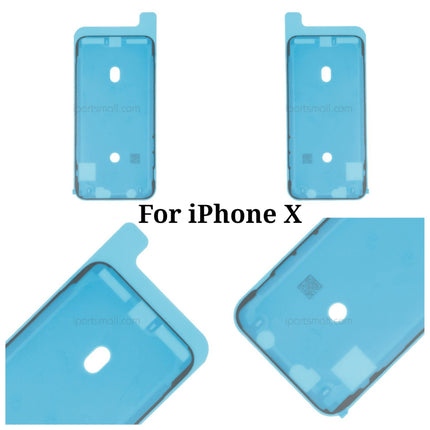 Replacement Front Cover Seal Sticker Compatible with iPhone X XS Max Series Front Housing Screen Frame Adhesive Sticker Original 100PCS/Pack