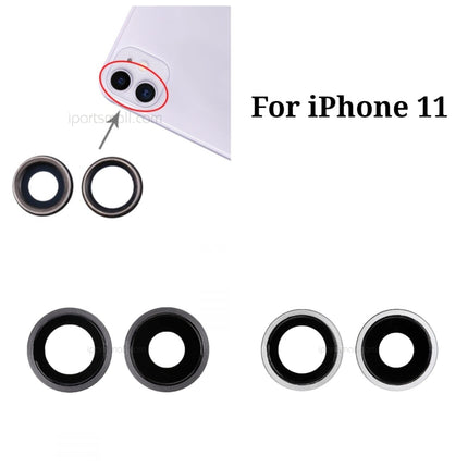 Replacement Rear Camera Lens Compatible with iPhone 11 Pro Max Series Back Camera Lens with Bezel Original