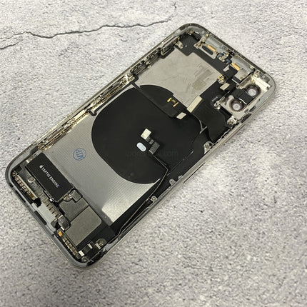 Replacement Back Housing Compatible with iPhone X XS Max Series Back Battery Frame Bezel with Small Parts Assembly Original Pulled Teardown