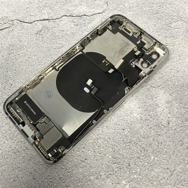 Replacement Back Housing Compatible with iPhone X XS Max Series Back Battery Frame Bezel with Small Parts Assembly Original Pulled Teardown