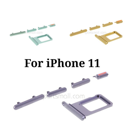 Replacement Side Button Compatible with iPhone 11 Pro Max Series Side Button Set with SIM Card Tray Original