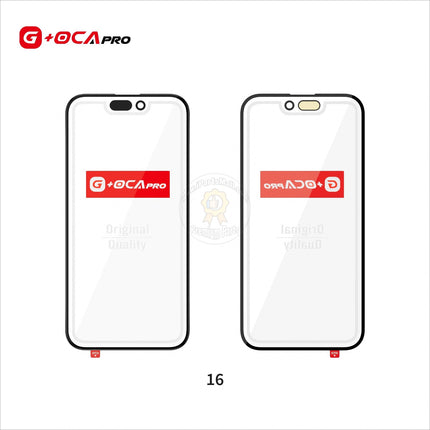 Replacement G+OCA PRO 2in1 Original hole 1:1 Glass + OCA Compatible with iPhone16 Plus Pro Max Series Front Glass Cover