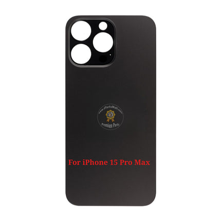Replacement Battery Cover Compatible with iPhone 15 Plus Pro Max Series Back Glass with Bigger Camera Hole