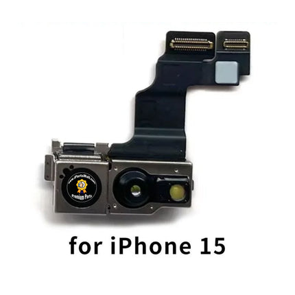 Replacement Small Flash Camera Compatible with iPhone 15 Plus Pro Max Series Front Camera Module Sensor Flex Cable