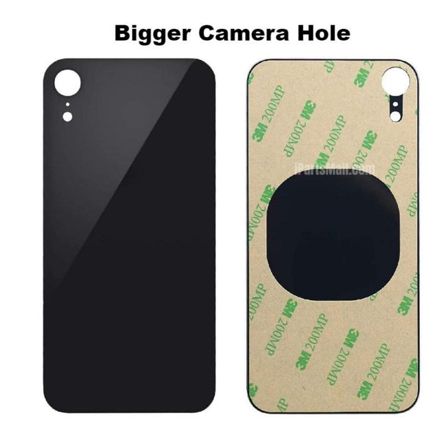 Replacement Rear Housing Glass Compatible with iPhone XR Series Back Cover Glass with Bigger Camera Hole