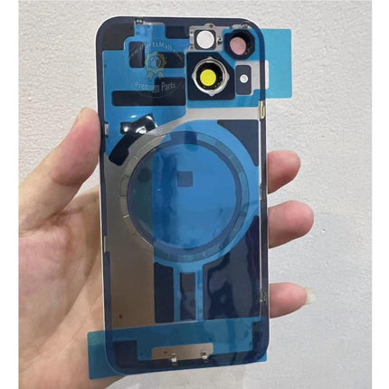 Replacement Rear Cover Glass Compatible with iPhone 14 Plus Pro Max Series Back Glass with Frame Plate with Magnet High Quality