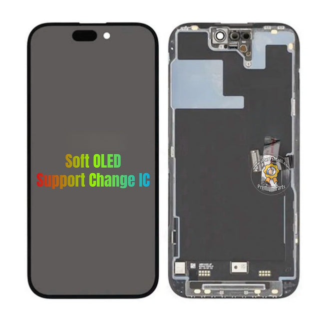Replacement Display Compatible with iPhone 15 Plus Pro Max Series LCD Screen Assembly Soft OLED Support Change IC